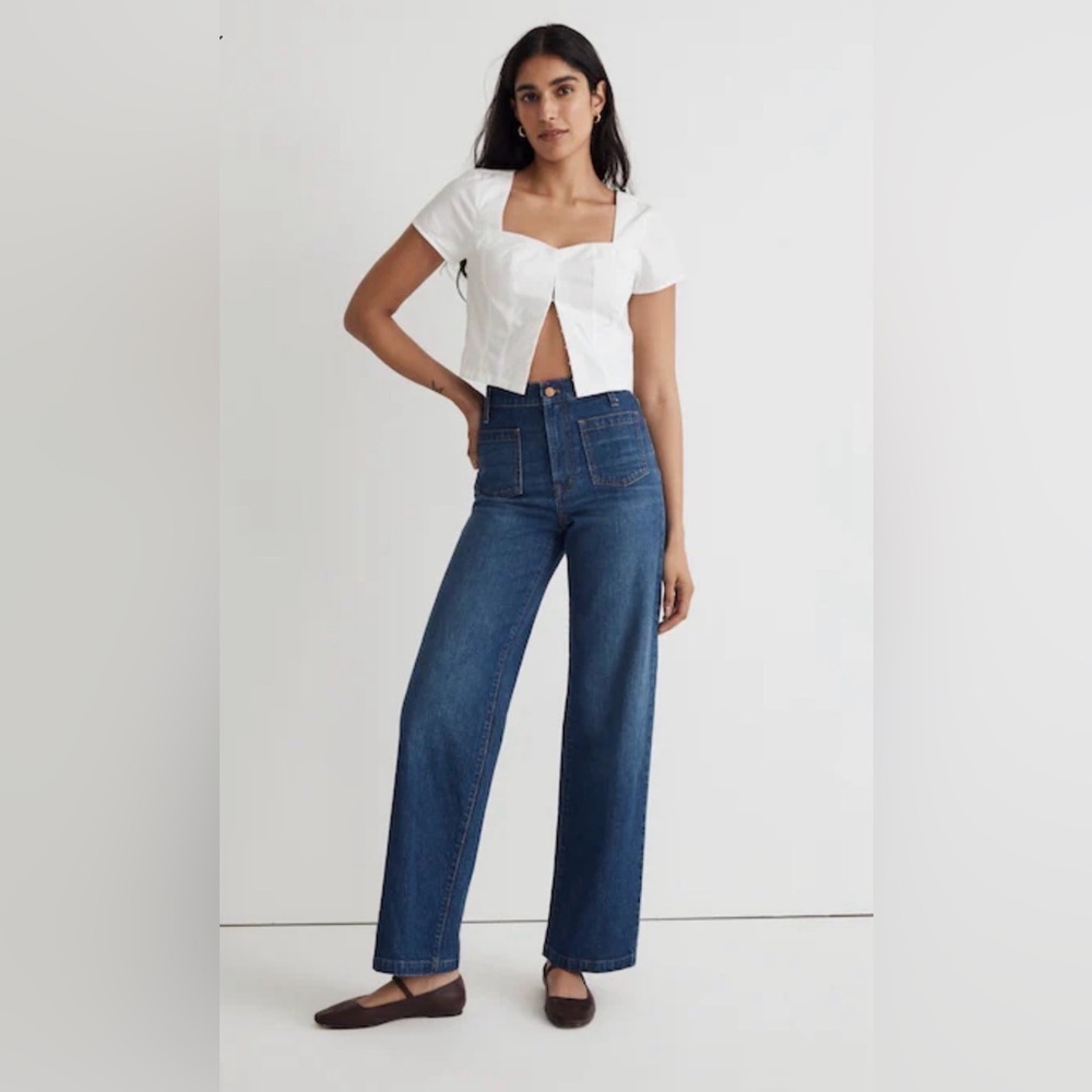 NWOT Madewell The Perfect Vintage Wide-Leg Jean, Size W 32